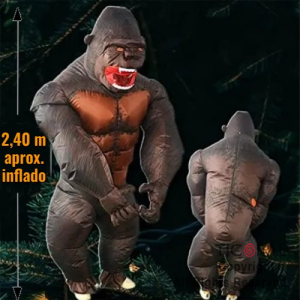 DISFRAZ INFLABLE GORILA ADULTO 2,40 MT X 1